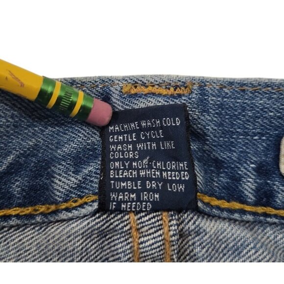 Polo Ralph Lauren 867 Jeans Classic Fit 90s Baggy Straight Leg Vintage Denim - Picture 13 of 16